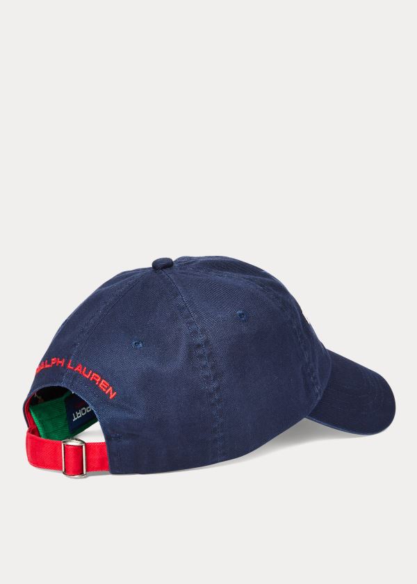 Men's Polo Ralph Lauren Flag Cotton Chino Cap | 538910EKV